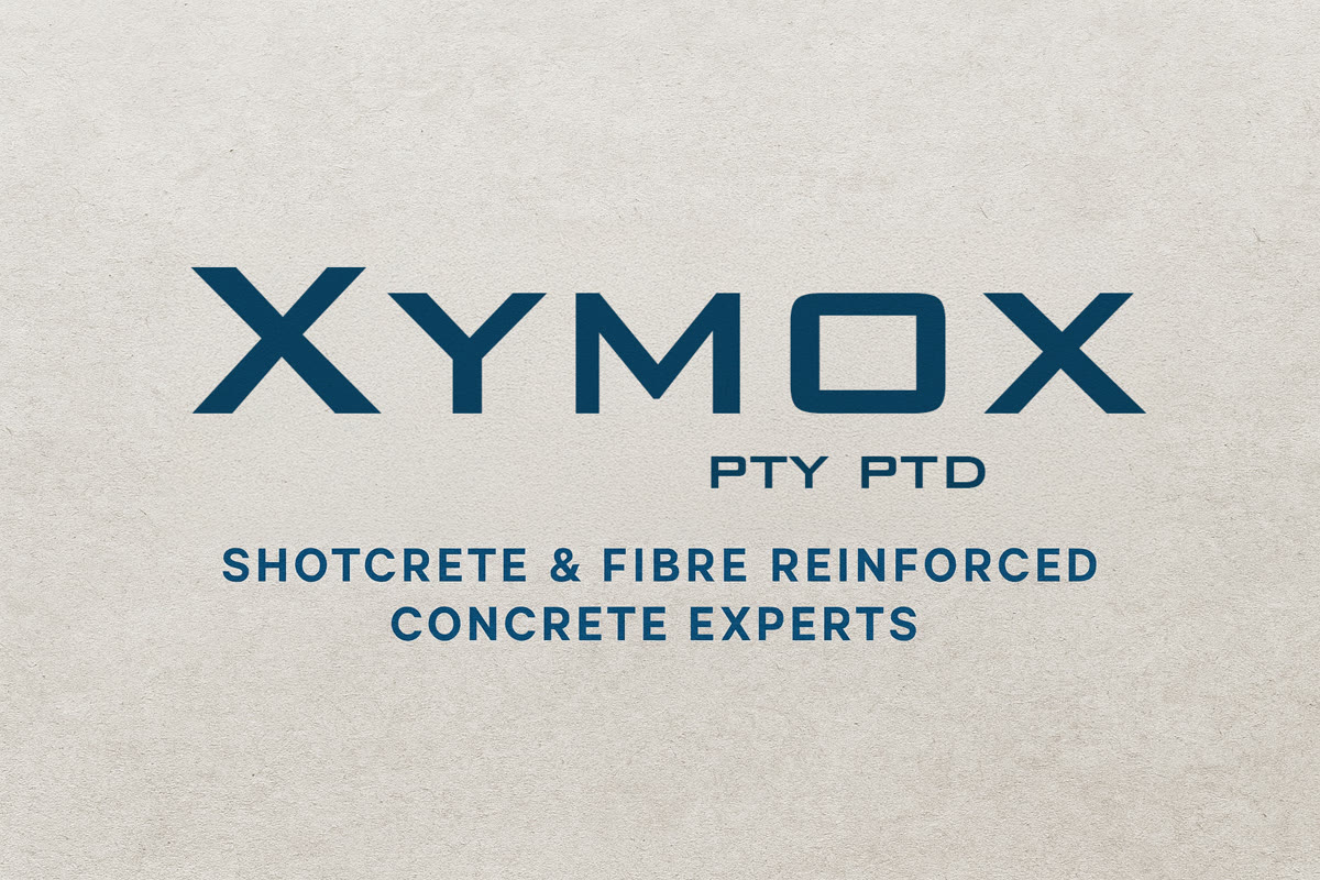 Xymox Pty Ltd logo — shotcrete and fibre reinforced concrete experts Australia